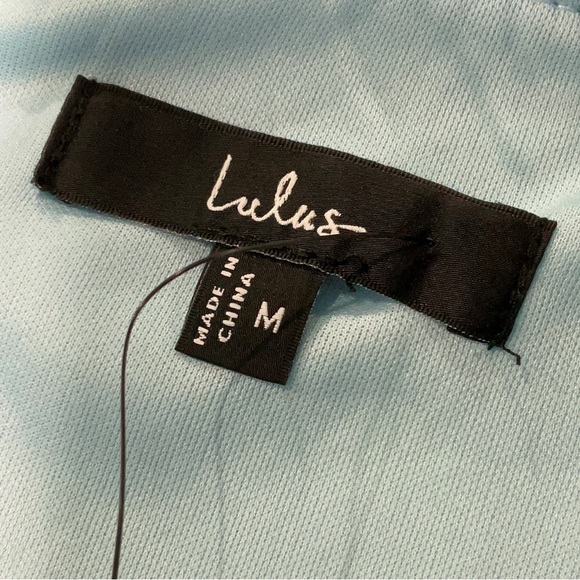 NWT Lulus Lilja Blue Floral Print Maxi Dress | Medium - Picture 10 of 10